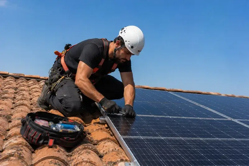 Maintenance et monitoring de panneaux solaires à Ménéac